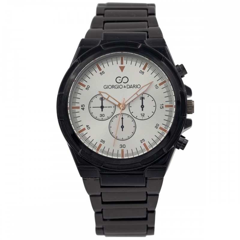 Montre Homme GIORGIO bracelet Acier Noir