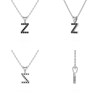 Collier Pendentif ADEN Lettre Z Diamant Noir Chaine Argent 925 incluse 0.72grs - vue V2