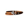 Bracelet en cuir mixte marron Cherokee fait main - vue V1