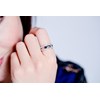 Bague Hanne en Argent avec oxyde de zirconium blanc - vue V2