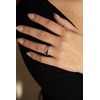 Bague Hanne en Argent avec oxyde de zirconium blanc - vue V4
