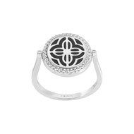 Bague recto-verso en Argent