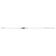 Bracelet souple Hanne en Argent avec oxyde de zirconium blanc