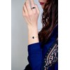 Bracelet souple Evelyn en Argent avec oxyde de zirconium blanc - vue V2