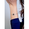 Bracelet souple Evelyn en Argent avec oxyde de zirconium blanc - vue V3