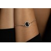 Bracelet souple Evelyn en Argent avec oxyde de zirconium blanc - vue V4