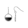 Boucles d'oreilles pendantes Mia en Argent avec oxyde de zirconium blanc - vue V1
