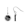 Boucles d'oreilles pendantes Amelia en Argent avec oxyde de zirconium blanc - vue V1