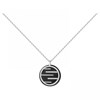 Collier Amelia en Argent avec oxyde de zirconium blanc - vue V1