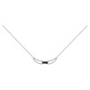 Collier Hanne en Argent avec oxyde de zirconium blanc - vue V1