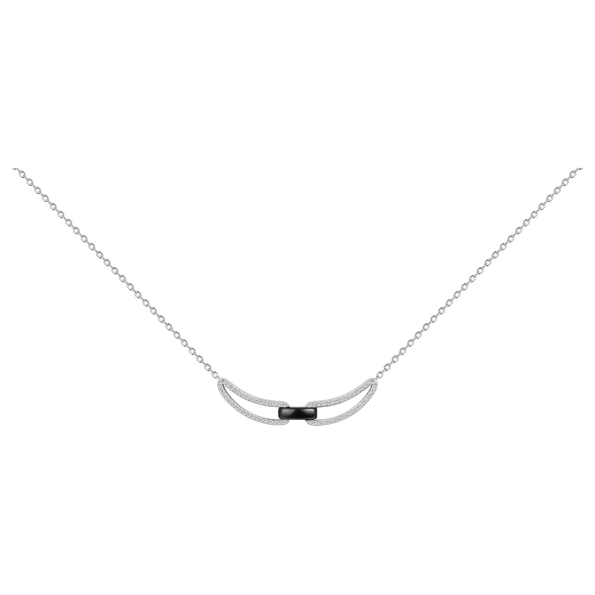 Collier Hanne en Argent avec oxyde de zirconium blanc
