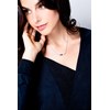 Collier Hanne en Argent avec oxyde de zirconium blanc - vue V2