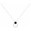 Collier Sariah en Argent avec oxyde de zirconium blanc - vue V1