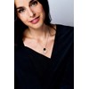 Collier Sariah en Argent avec oxyde de zirconium blanc - vue V3