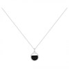 Collier Evelyn en Argent avec oxyde de zirconium blanc - vue V1