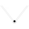 Collier multi-chaînes Sariah en Argent avec oxyde de zirconium blanc - vue V1