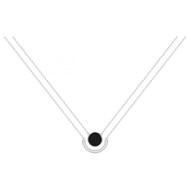 Collier multi-chaînes Sariah en Argent avec oxyde de zirconium blanc