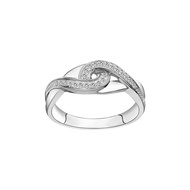 Bague en Argent avec oxyde de zirconium blanc