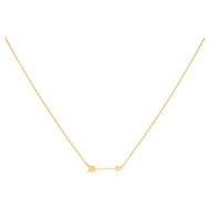 Collier en Plaqué Or avec oxyde de zirconium blanc