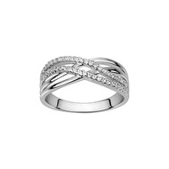 Bague en Argent avec oxyde de zirconium blanc