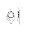 Boucles d'oreilles pendantes Gabriella en Acier - vue V1