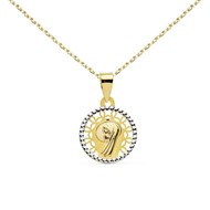 Médaille Vierge Or 750/1000 - Chaine Dorée