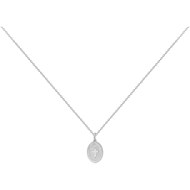 Collier en Argent avec oxyde de zirconium blanc