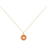 Collier en Plaqué Or avec oxyde de zirconium blanc