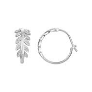 Boucles d'oreilles pendantes en Argent avec oxyde de zirconium blanc