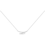 Collier mono-motif en Argent avec oxyde de zirconium blanc