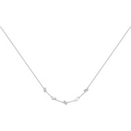 Collier multi-motifs en Argent avec oxyde de zirconium blanc