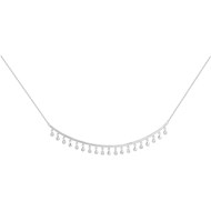 Collier multi-motifs en Argent avec oxyde de zirconium blanc