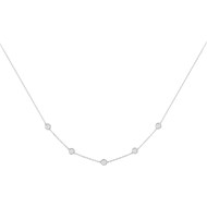 Collier multi-motifs en Argent avec oxyde de zirconium blanc