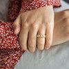 Coffret Bague Femme Originale Trois en Une Céramique Ornée Zirconium - vue V2