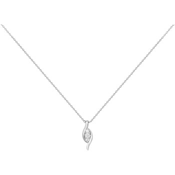 Ketting met één patroon van zilver en witte zirkoonoxide