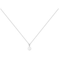 Collier mono-motif en Argent avec oxyde de zirconium blanc