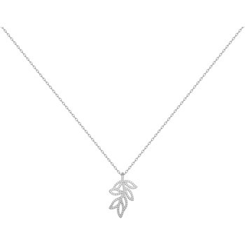 Ketting met één patroon van zilver en witte zirkoonoxide