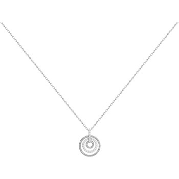 Ketting met één patroon van zilver en witte zirkoonoxide