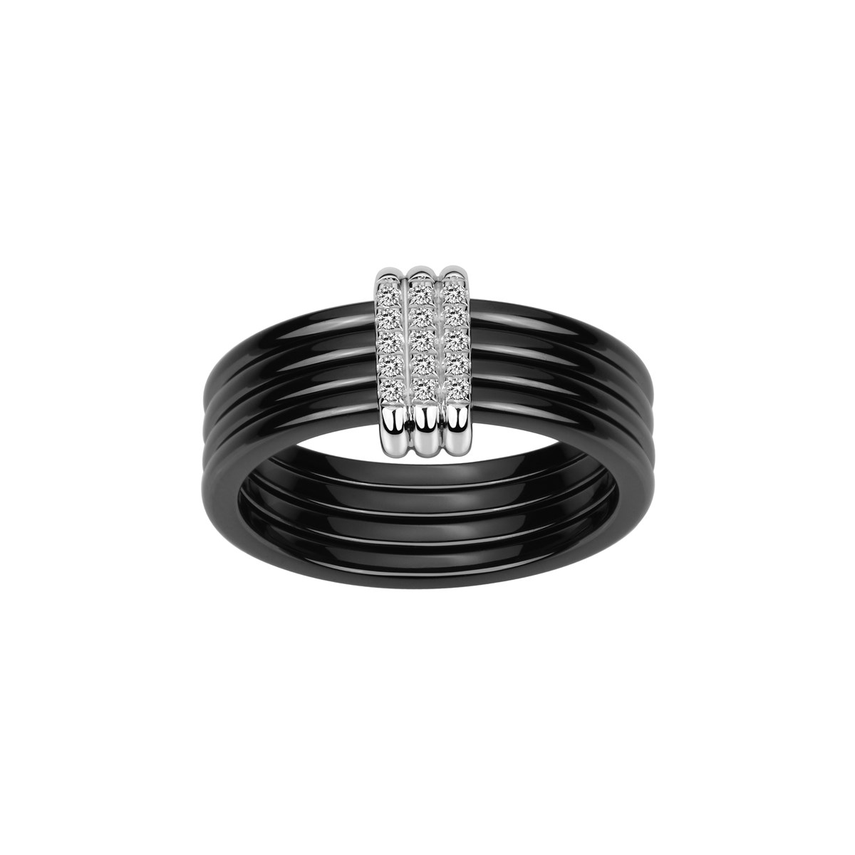 Bague Amaya en Argent avec oxyde de zirconium blanc