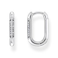 Boucles d'oreilles créoles allongées Thomas Sabo