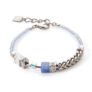 Bracelet Coeur de lion GeoCUBE Chunky Chaîne bleu