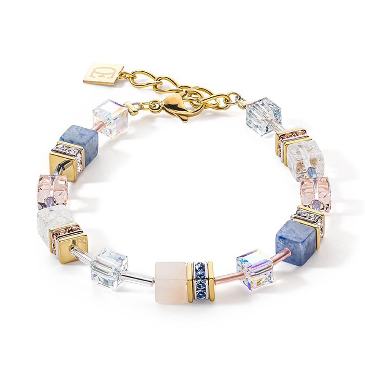 Bracelet GeoCUBE Coeur de lion Precious bleu clair