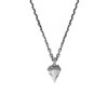 Collier Homme Dent De Requin Argent - vue V1
