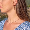 Boucles d'oreilles Bianca en pierres Tanzanite - vue V4