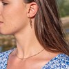 Boucles d'oreilles Bianca en pierres Tanzanite - vue V5