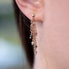 Boucles d'oreilles Bianca en pierres Tourmaline - vue V2