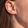 Boucles d'oreilles Bianca en pierres Lapis-lazuli - vue V2