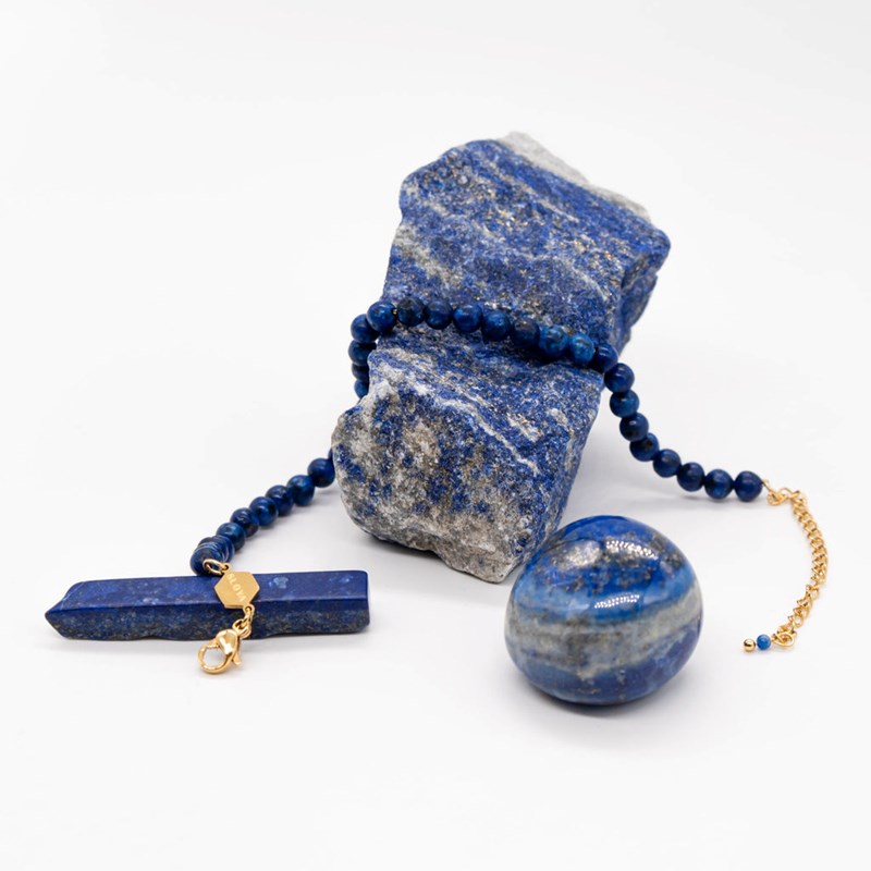 Bracelet Serena en pierres Lapis-lazuli - vue 3