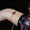 Collier et bracelet Hexalia en pierres Améthyste - vue V3