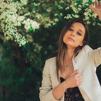 Collier Hexalia en pierres Turquoise